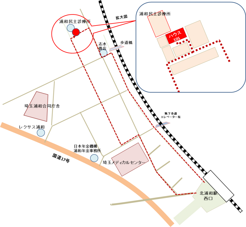 教室への地図